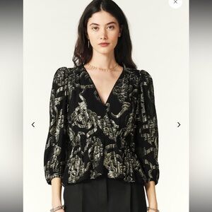 NWT Beverly Wrap Top